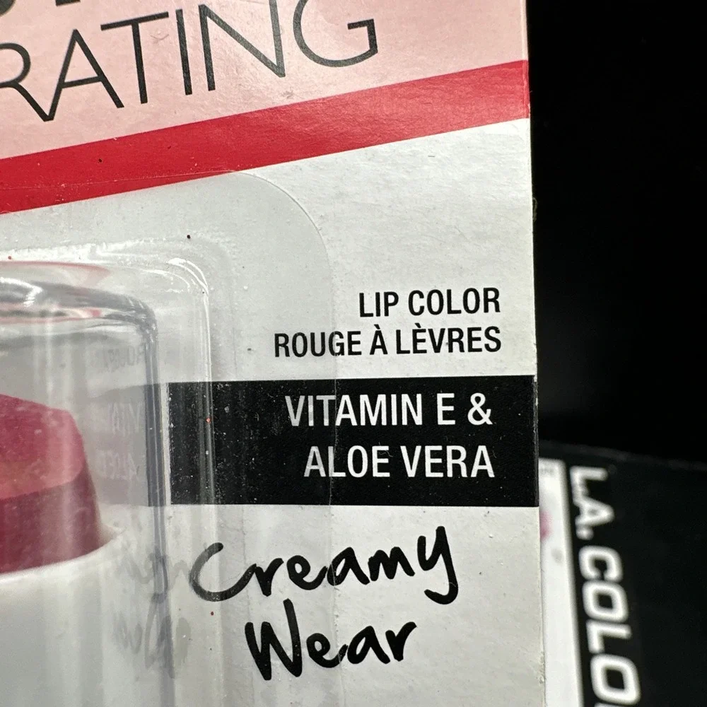 LA‎ COLORS BLC6 Dusty Rose CREAMY WEAR ALOE VERA VITAMIN E LIPSTICK Pack 2